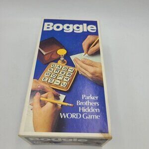 Vintage 1976 Boggle 3 Minute Word Search Family Night Word Game Parker Brothers